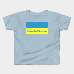 Peace In Ukraine Kids T-Shirt